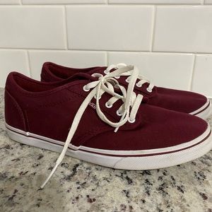 Women’s maroon vans